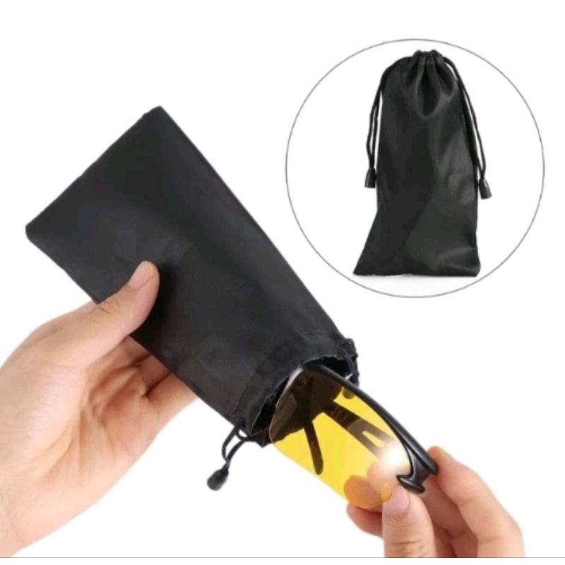 SARUNG KANTONGAN TEMPAT KACAMATA DOMPET POUCH TAS KAIN PELINDUNG MODEL SERUT AKSESORIS PERLENGKAPAN 