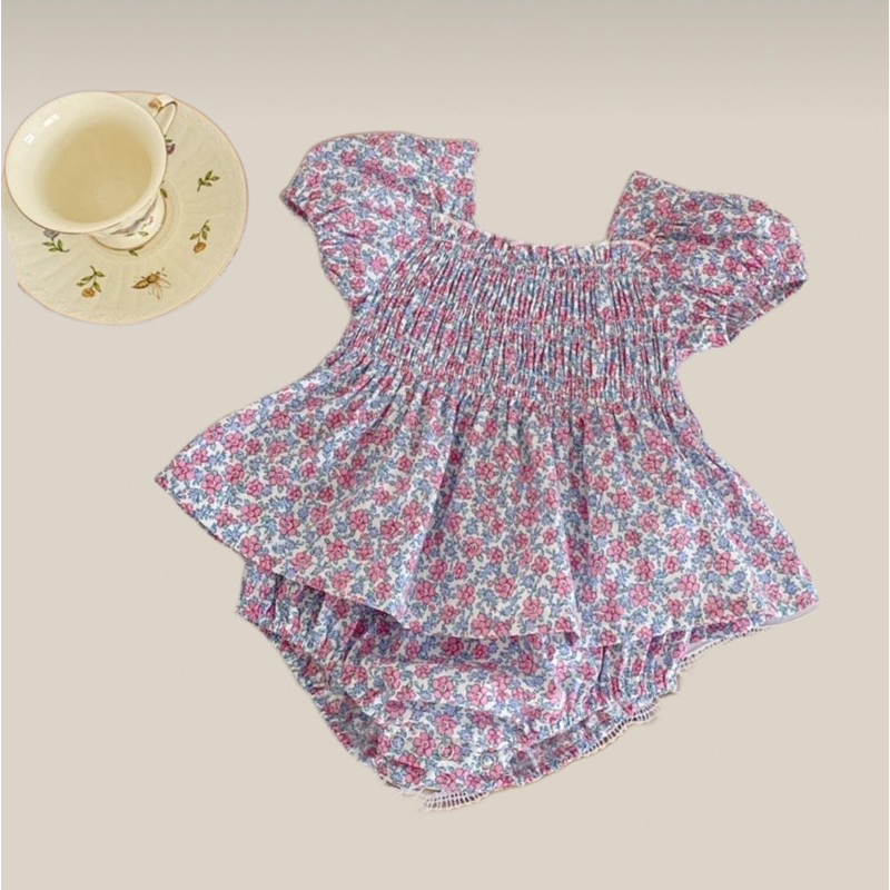 Onnieoppa | STY VELLIA Smocked Baby Bodysuits