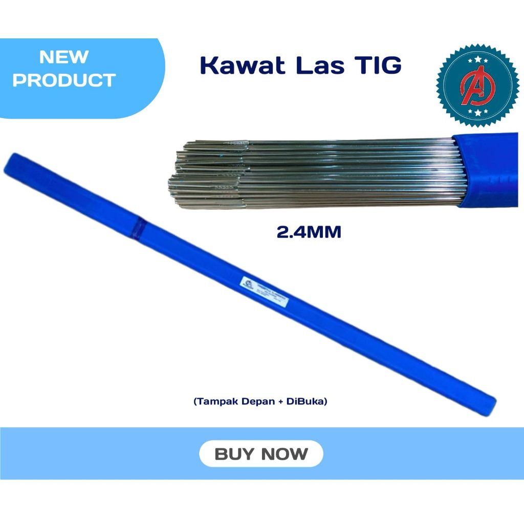 Kawat Las Tig Argon 308L Stainless 2.4mm