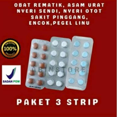 Obat Asam urat/Rematik/nyeri sendi/nyeri otot/sakit pinggang/