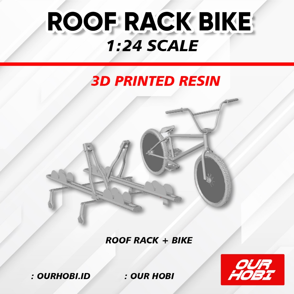 Bike Roof Rack Hobby Mokit 1/24 Mini RC Drift / Modelkit / Tamiya
