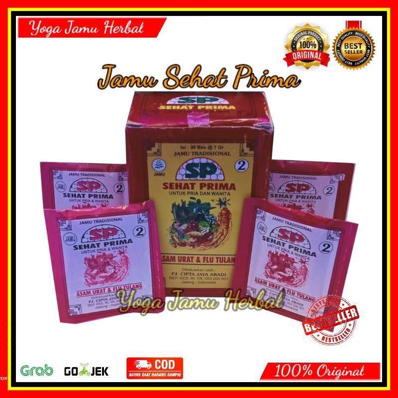 Jamu Sehat prima isi 30 Sachet Asam urat , flu tulang