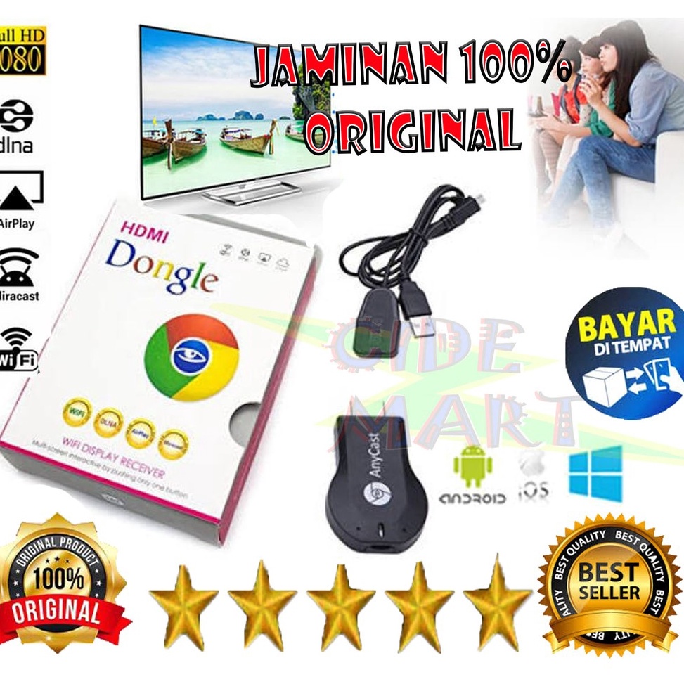 LG 1 ORIGINAL ANYCAST DONGLE HDMI WIFI DISPLAY RECEIVER TV  HDMI DONGLE WIFI