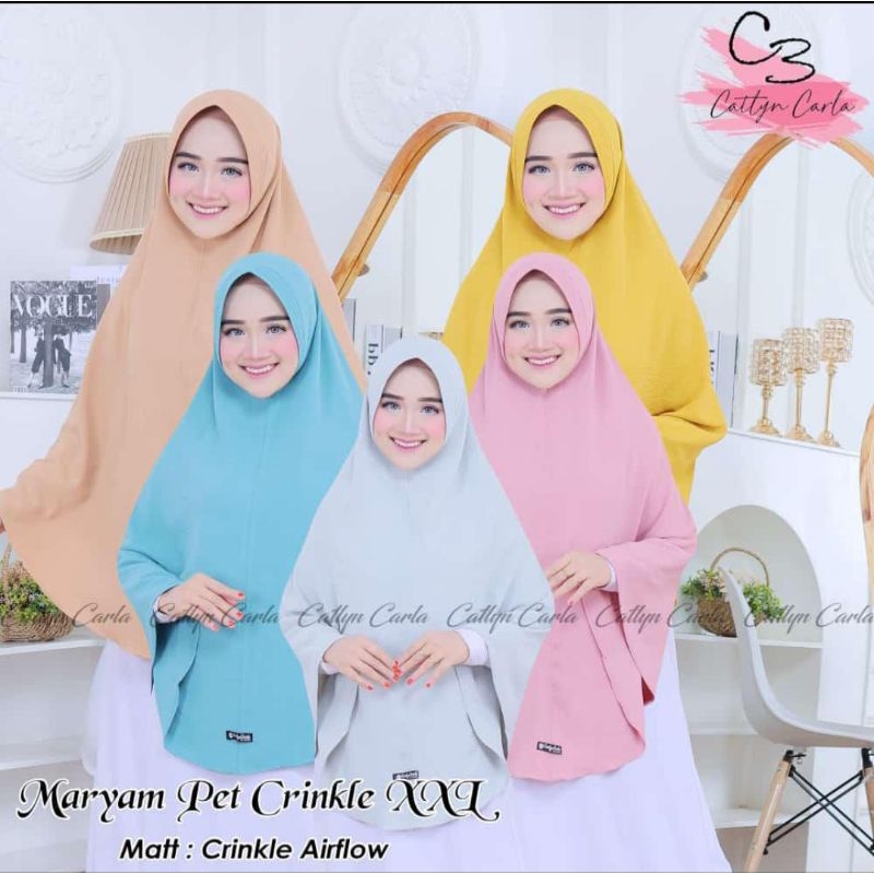 Jilbab Crinkle Jumbo XXL