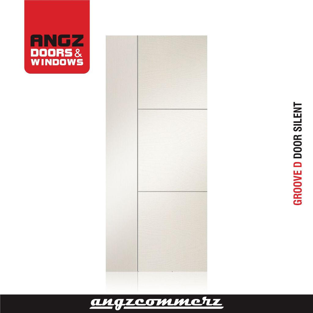 ANGZDORR Pintu Kayu HDF Honeycomb Groove