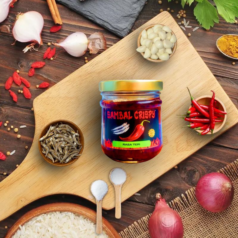 

Sambal Teri Cabe Merah Sambel Teri Sambal Crispy Premium Sambel Cabai