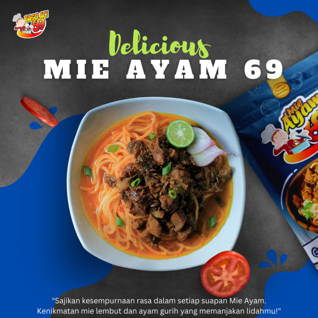

Baso Aci 69 - Paket Mie Ayam Premium 5pcs Kuah Pedas Gurih Nyoy