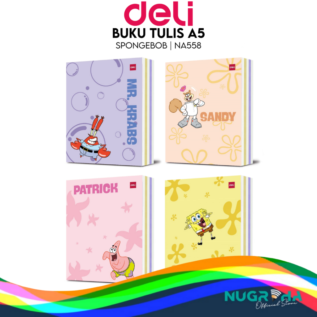 

2024 Buku Tulis Sekolah DELI 58 Lembar – Spongebob