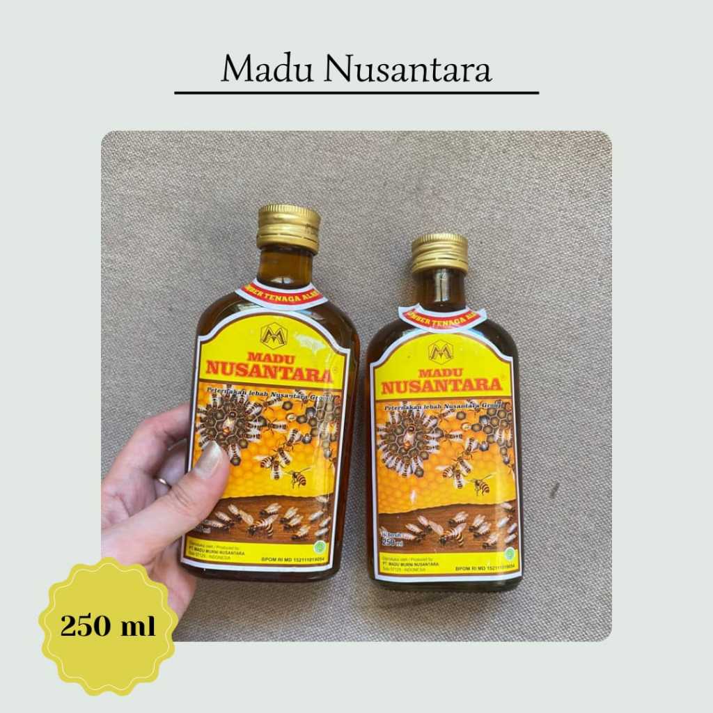 

MADU NUSANTARA - MADU ASLI 1 BOTOL 250 ML - Madu super & Madu Murni