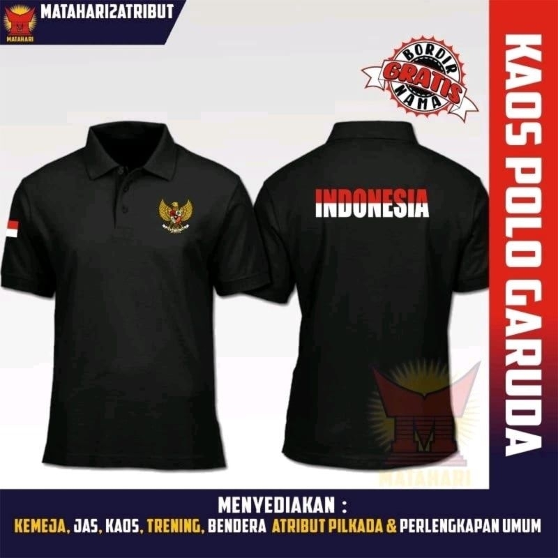 kaos polo Garuda kaos Garuda Indonesia full bordir
