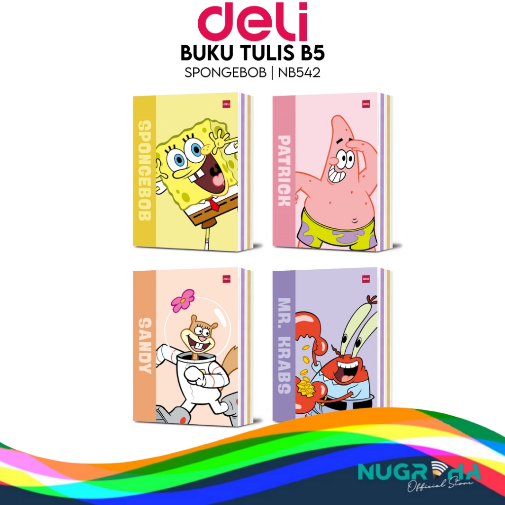 

2024 Buku Tulis Boxy Sekolah DELI 42 Lembar – Spongebob