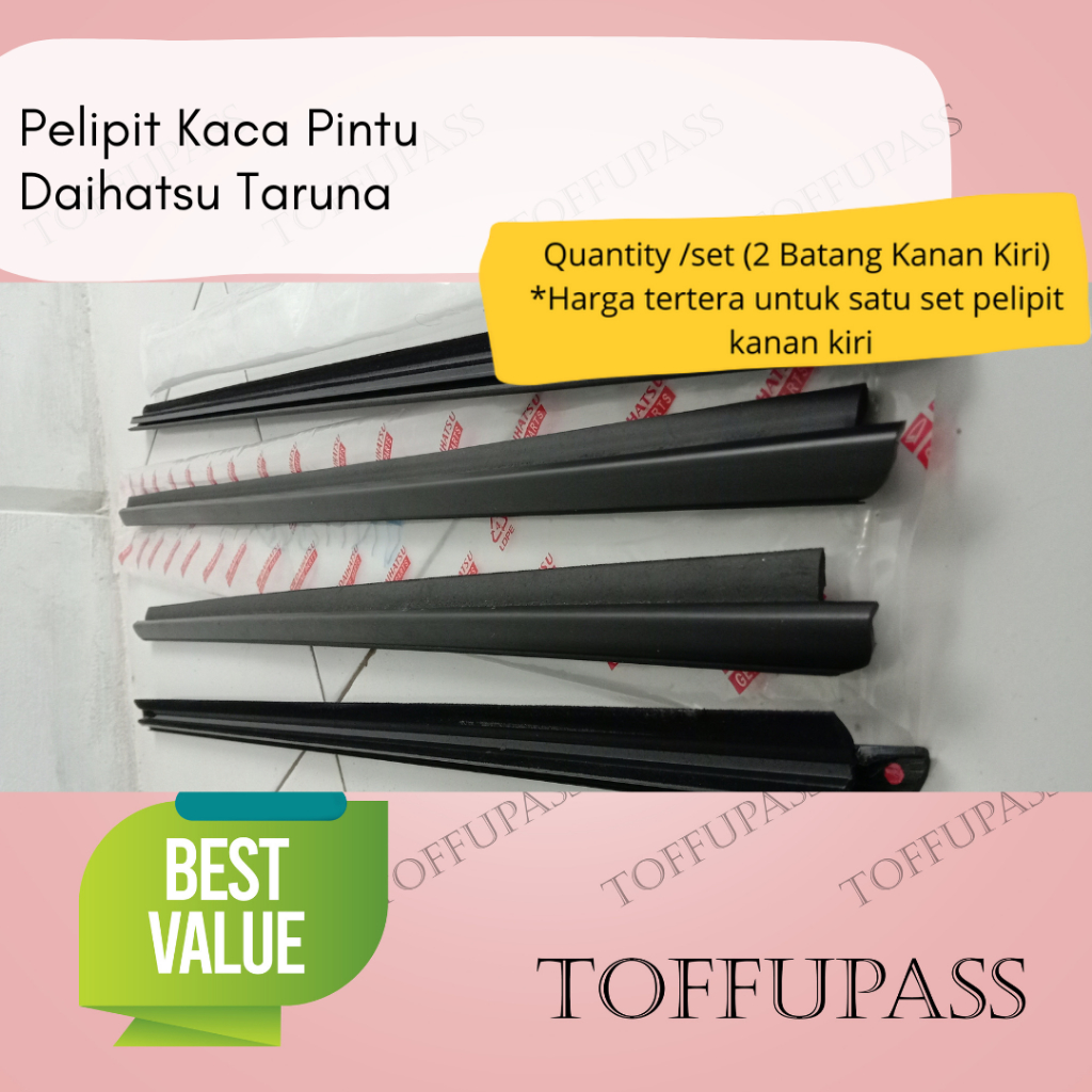 Pelipit Kaca Pintu  Mobil Daihatsu Taruna Lama ori