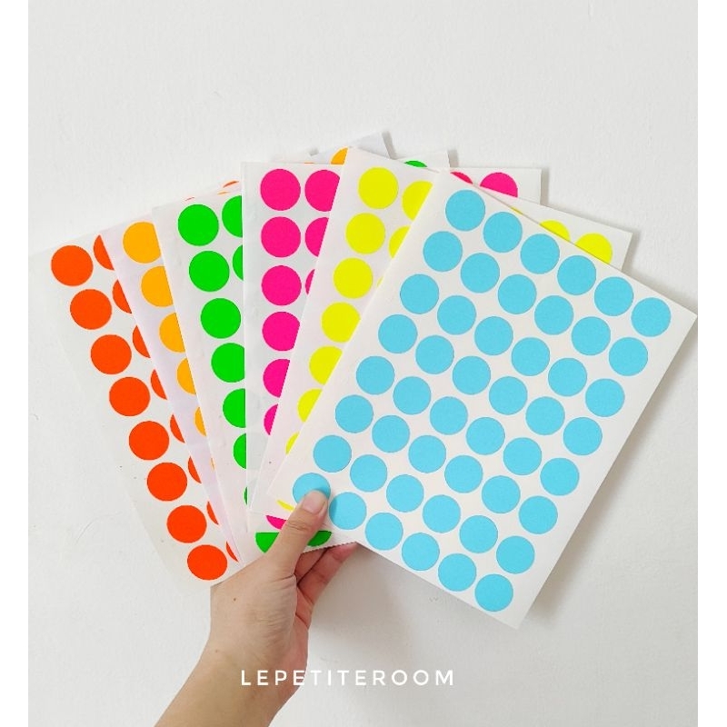 

STIKER DOT BESAR 2.2 CM / STIKER BULAT BESAR / STIKER DOT SERBAGUNA