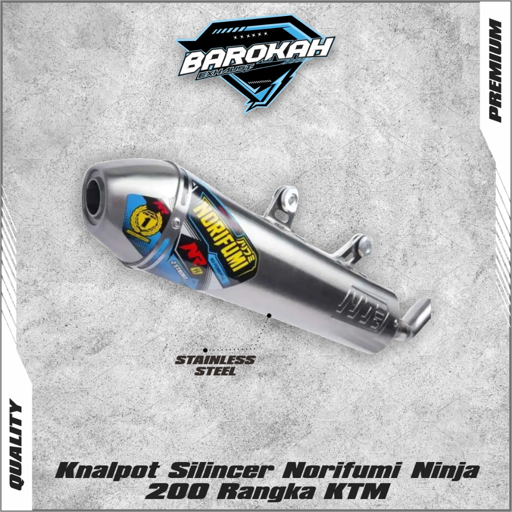 Silincer Knalpot Norifumi Ninja 200 Rangka KTM