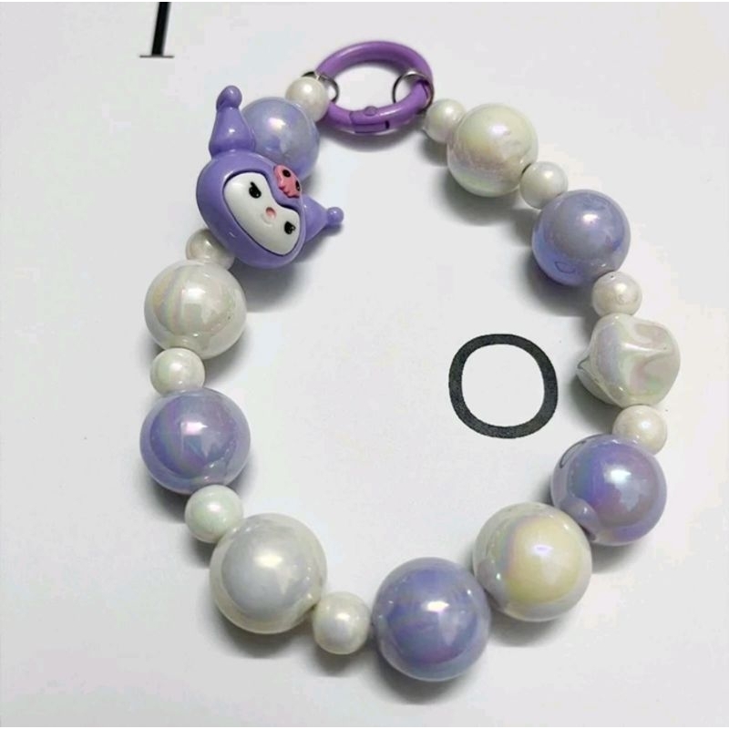 Gantungan hp Korea  Warna Warni Manik-Manik motif Love & pita gantungan gelang gantungan tas-FE