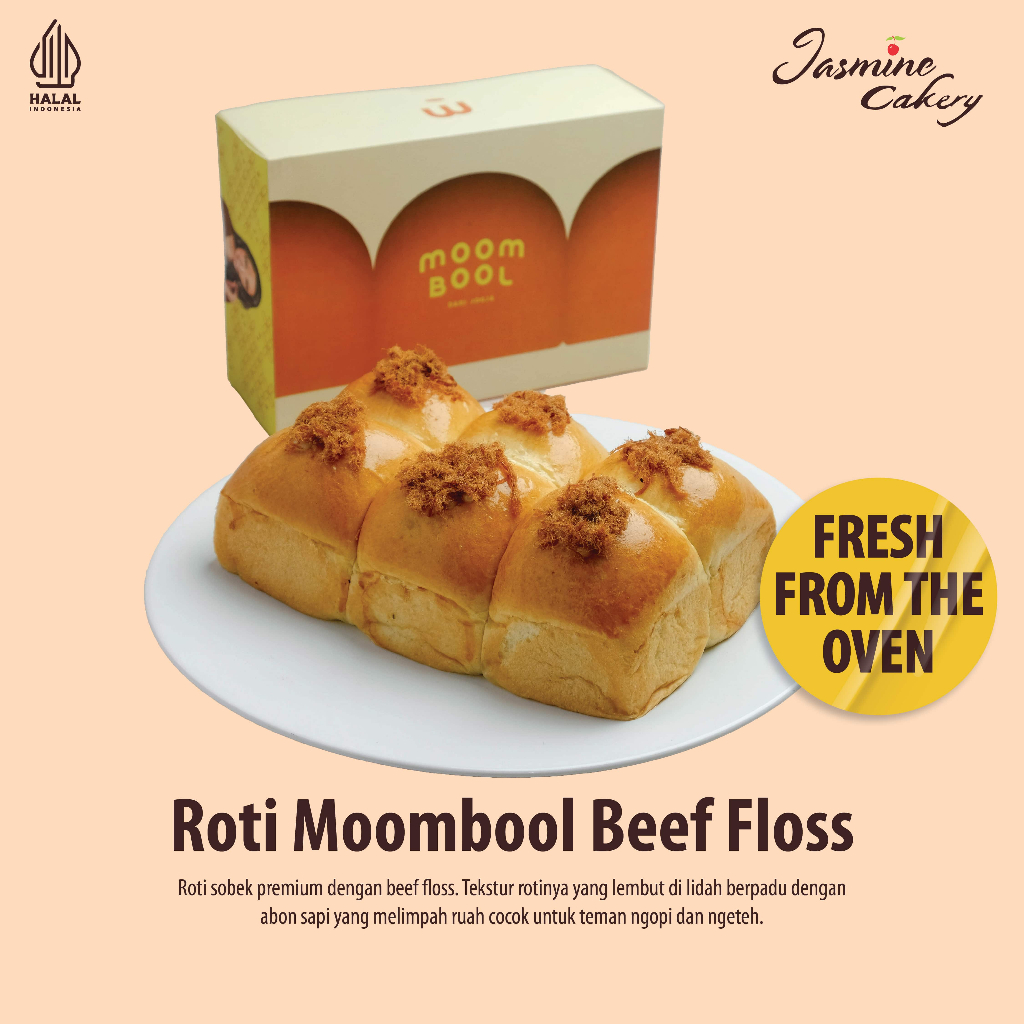 

Roti Moombool Beef Floss isi 6 Pcs