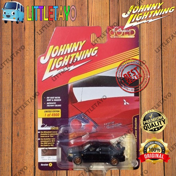 JOHNNY LIGHTNING 2004 MITSUBISHI LANCER EVOLUTION HITAM