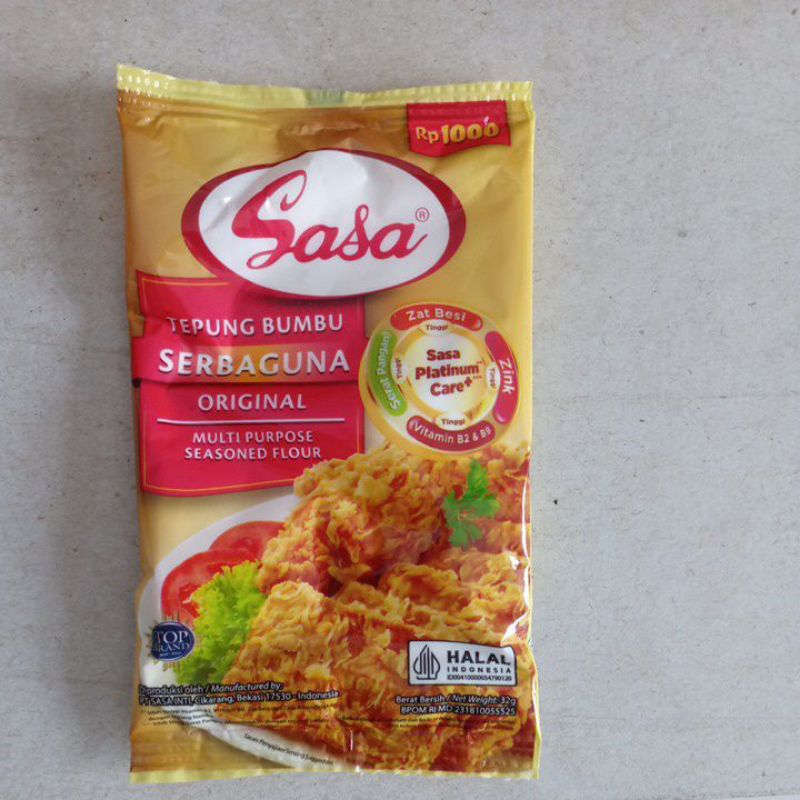 

Tepung Bumbu Serbaguna Tepung Crispy Sachet / Renteng Merk Sasa