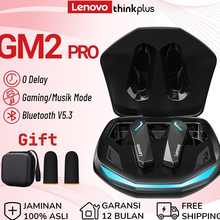 ART V28K Lenovo Thinkplus GM2 Pro TWS Wireless Earphone Bluetooth 54 Headset Bluetooth Headset Gamin