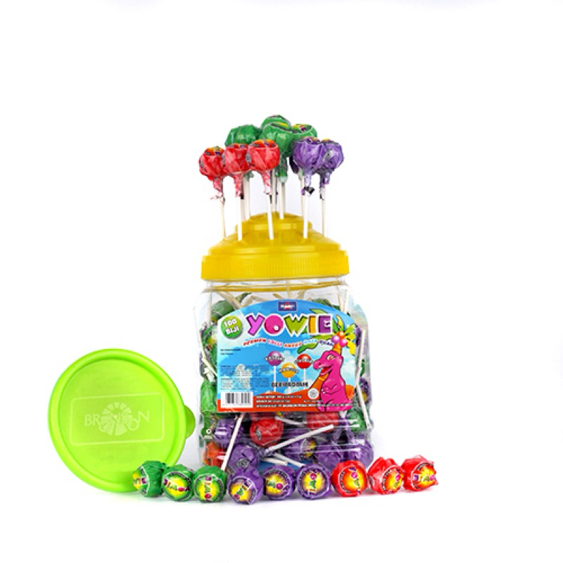 

permen tangkai yowie bronson permen lolli aneka rasa buah