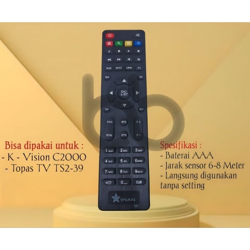 Remot Remote Receiver K vision Topas C2000 Bromo B0310