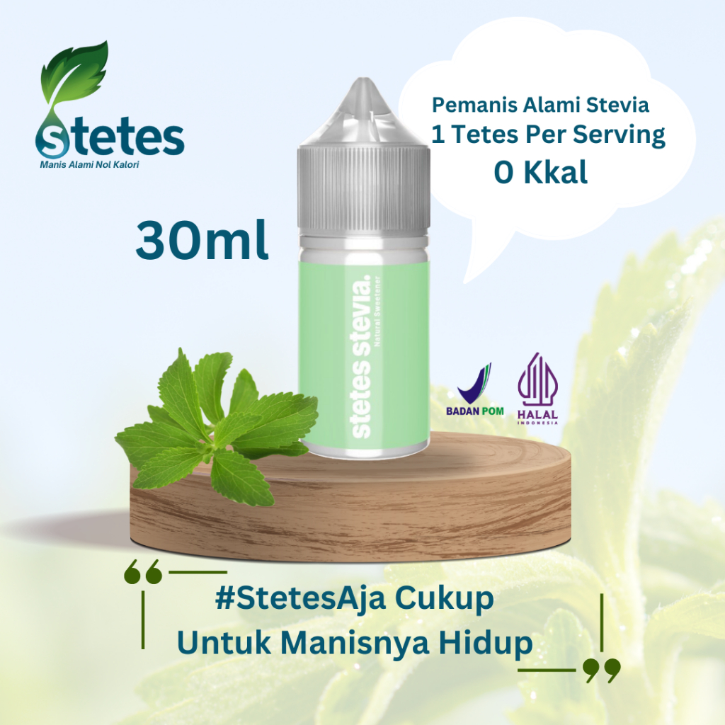 

Stetes Stevia 30 ml-stevia cair pemanis alami natural pengganti gula