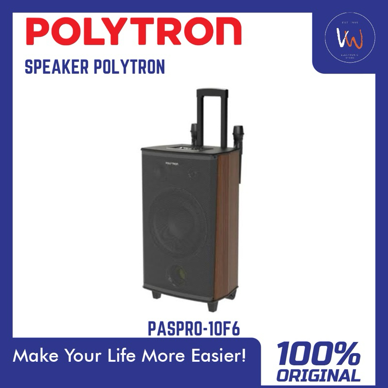 Speaker Polytron PASPRO 10F6 / Speaker Polytron Bluetooth / Free 2 Mic