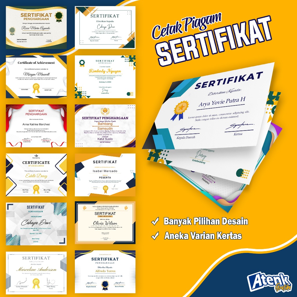 

CETAK PIAGAM DAN SERTIFIKAT A4