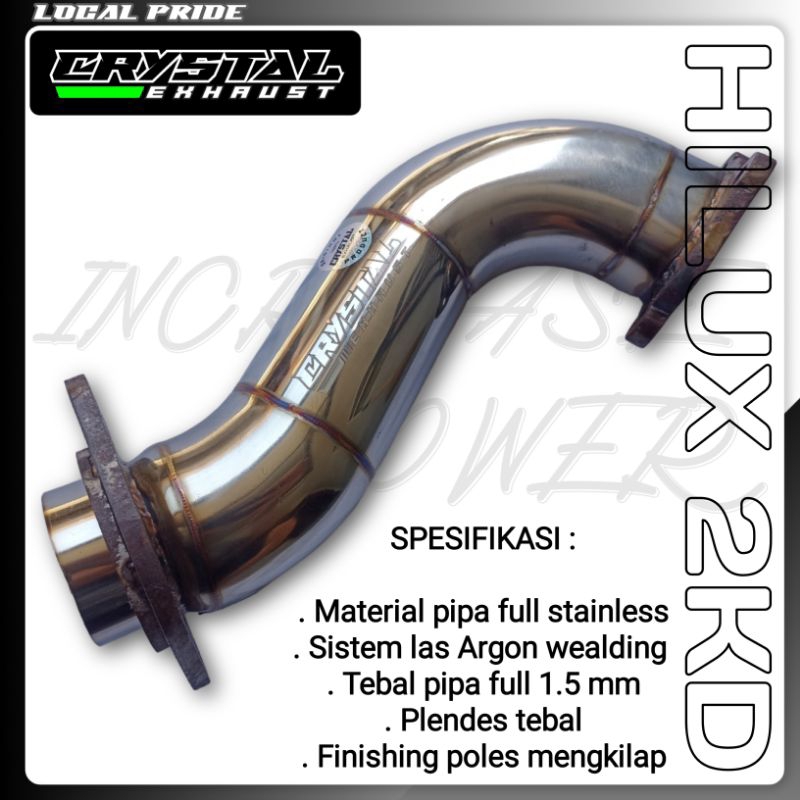 DOWNPIPE INNOVA/ DOWNPIPE INNOVA 2KD/ DOWNPIPE HILUX/ DOWNPIPE HILUX 2KD/ DOWNPIPE 2KD/ KNALPOT INNO