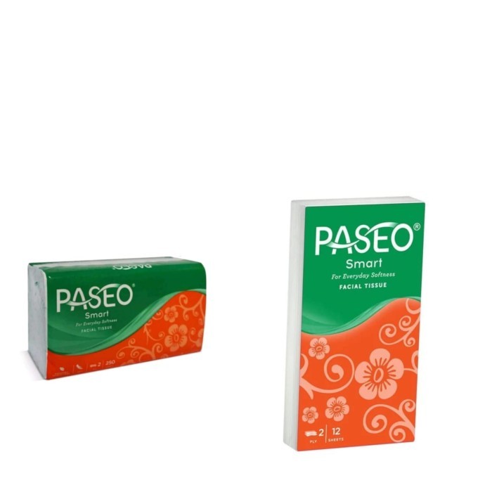 PAKET 1 tisu paseo smart 250 sheet + 1 TISSUE HANKY 12S