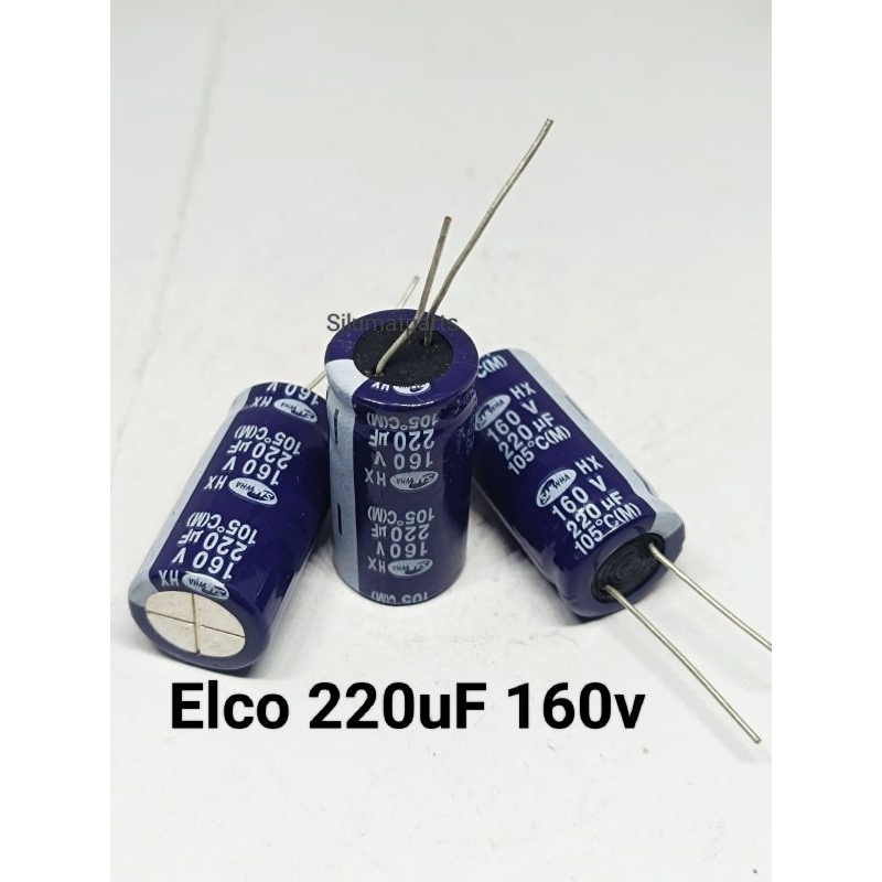 220uf 160v / Elco 220uf 160v / Elko 220uF 160 volt / Capasitor 220uf 160v