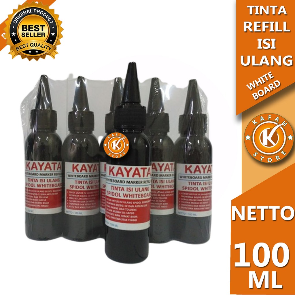 

TINTA SPIDOL WHITE BOARD REFILLINK ISI ULANG HITAM 100 ML kafah store