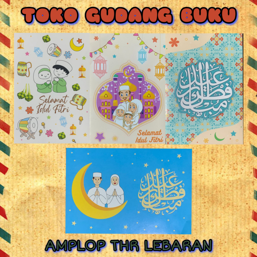 

Amplop THR Lebaran/ Angpau Lebaram Couple Muslim KECIL PREMIUM Isi 50