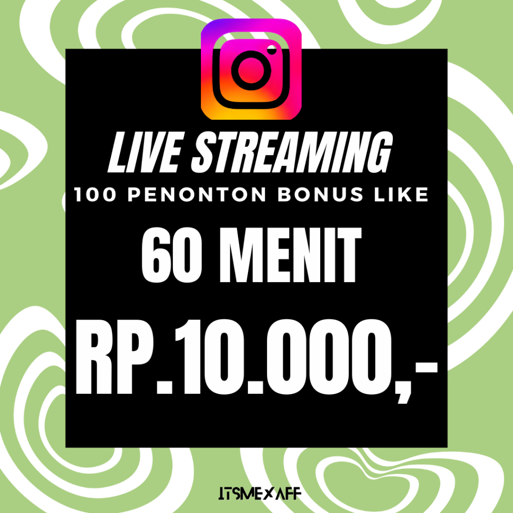INSTAGRAM LIVE STREAMING TERMURAH SEINDONESIA