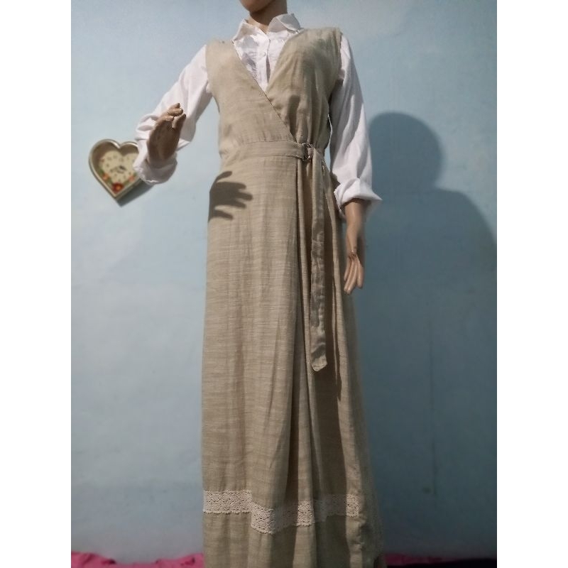 pl pribadi set N&M matahari branded like new. long dress size M