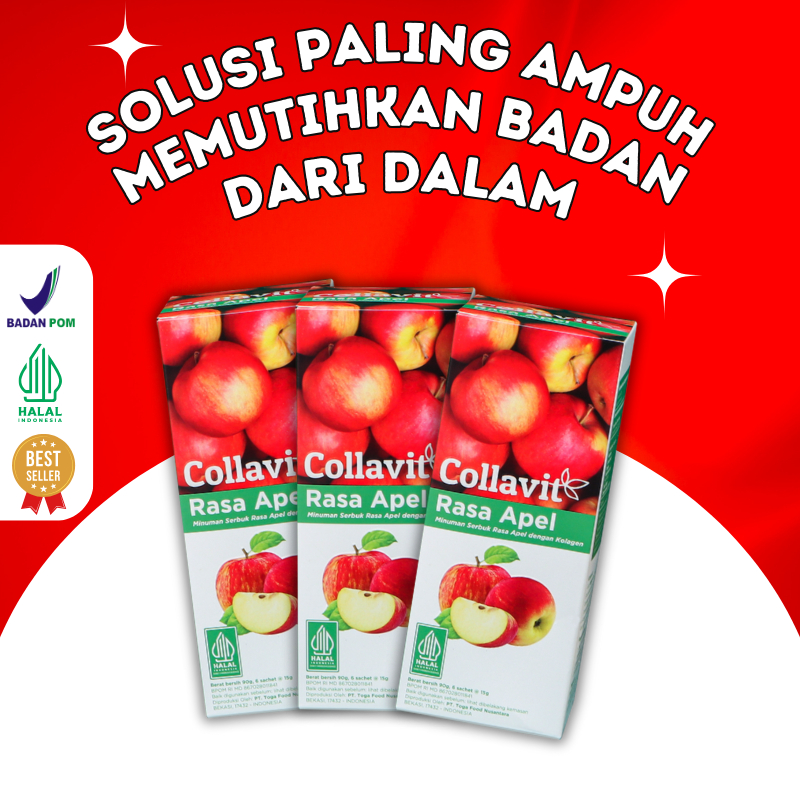 Collavit Minuman Collagen Drink Wajah Glowing - Wajah Tanpa Kerutan - Kolagen Drink Wajah Kusam - Co