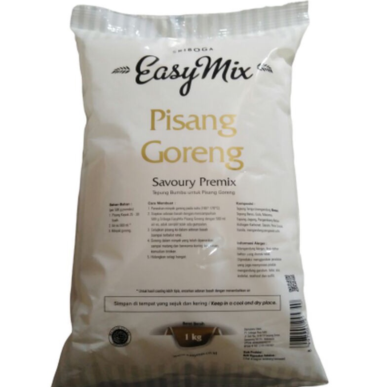 

Best Terlaris Tepung Easy Mix Sriboga Pisang Goreng 1Kg F84