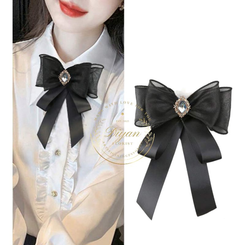 ribbon brooch // pita baju // korean ribbon brooch // pita dasi