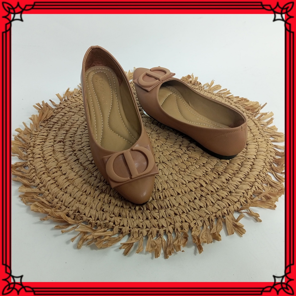 Sepatu Pansus Flatshoes Kasual Wanita Flat Shoes Kerja Pesta Main Jalan Cewek Remaja Dewasa Trend Ke