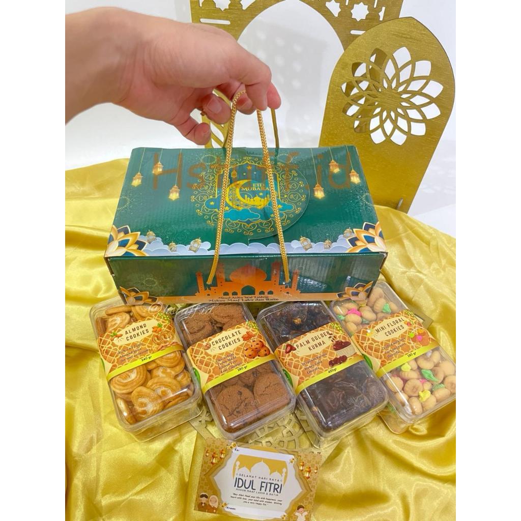 

HAMPERS KURMA COOKIES LEBARAN / HAMPERS IDUL FITRI / PARCEL LEBARAN / BINGKISAN LEBARAN / IDUL FITRI GIFT EID MUBARAK PAKET 3D