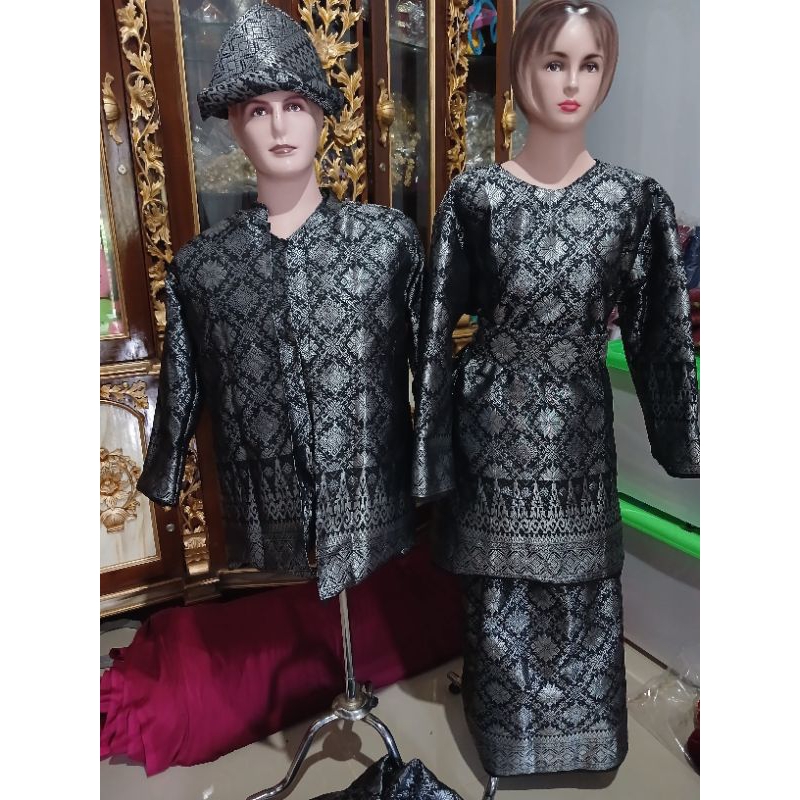 baju pengantin Palembang songket mesin