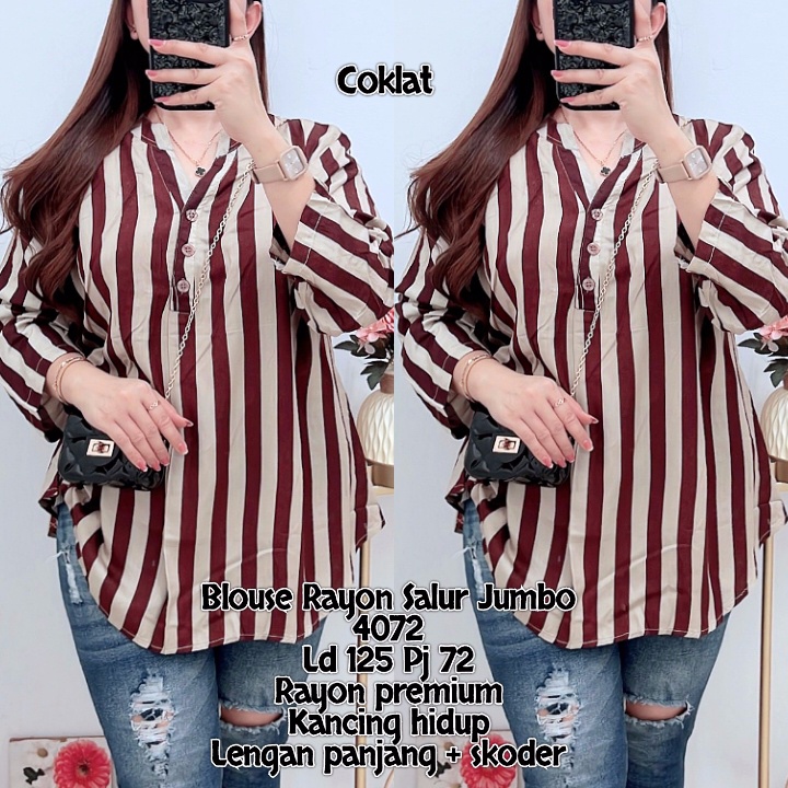 Blouse Rayon Salur Jumbo 4072