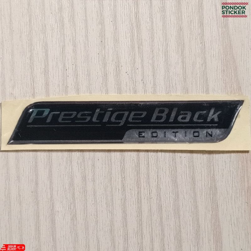 

Sticker emblem timbul Prestige black edition