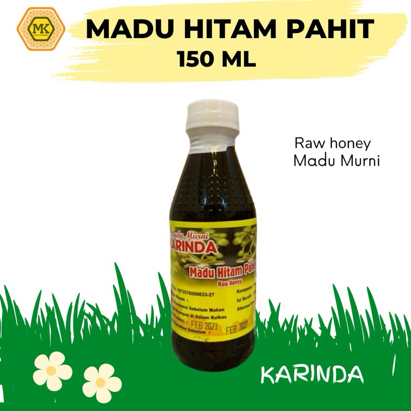 

Karinda Madu Murni Hitam Pahit 150ml Raw honey