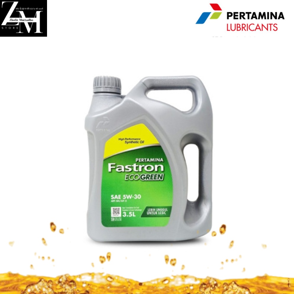 Sangat Nyaman OLI ORIGINAL FASTRON ECO GREEN 5W3 35 LITER 1 ASLI PERTAMINA