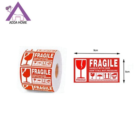 

Best terlaris Sticker Fragile 9x5 cm Jangan Dibanting Label Per 1 Roll 1pcs D86