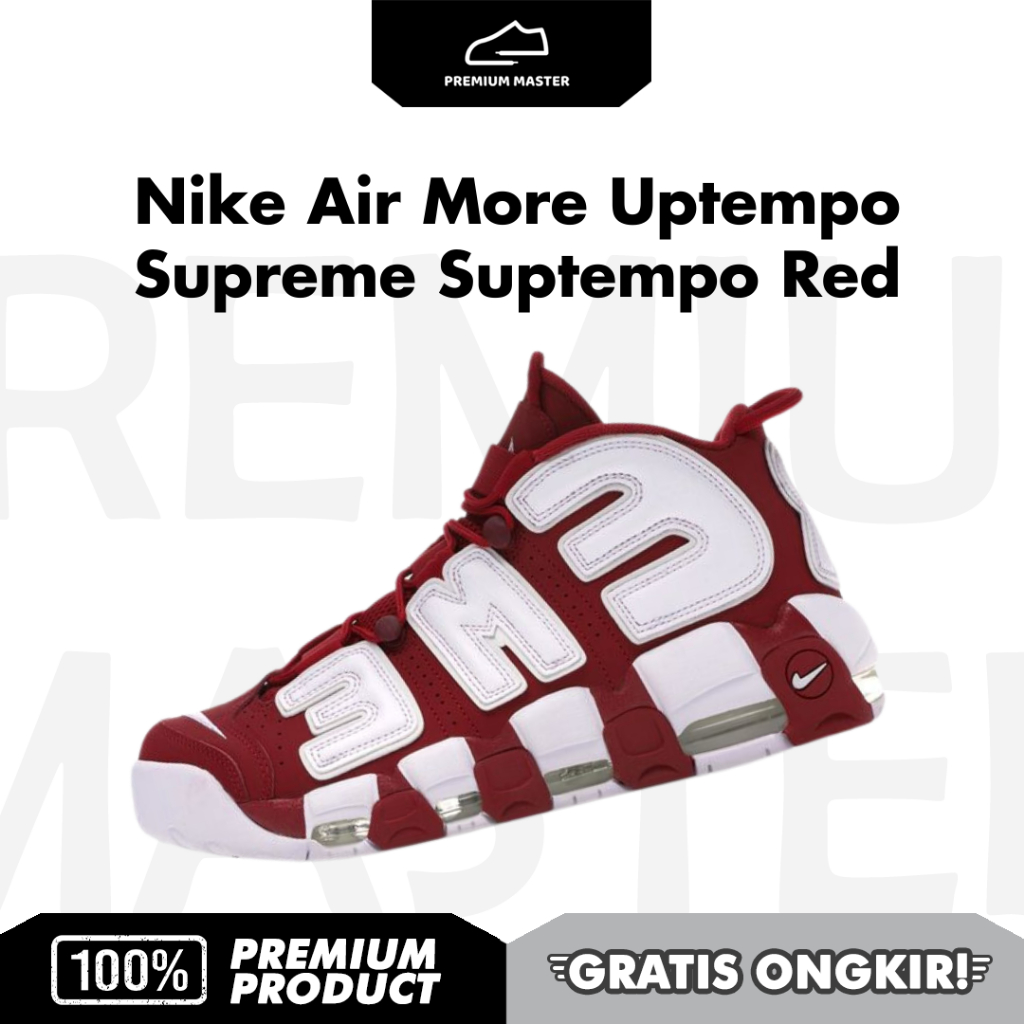 Nike Air More Uptempo Supreme Suptempo Red
