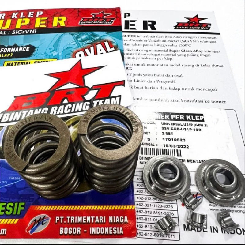 Per Klep BRT Supra X 125 Karbu Fi Karisma Per Klep Swedia