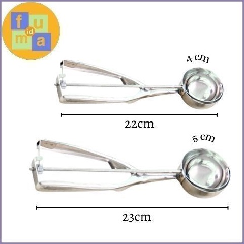 Star seller Sendok Es Krim Ice Cream Scoop Stainless Steel  Scoop Ice Cream 5cm  6cm  Alat Skop Es K