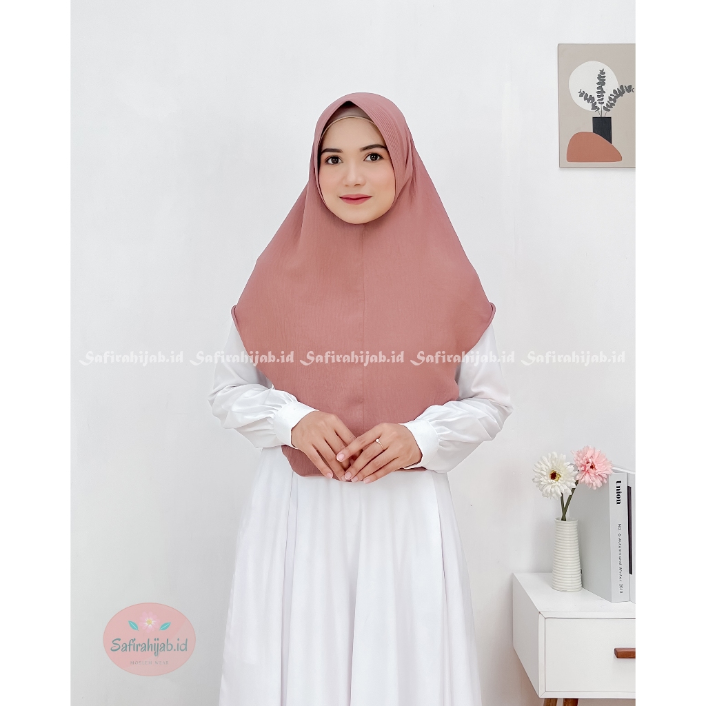 Kerudung instan bergo pet crinkle hijab instan bergo pet crinkle